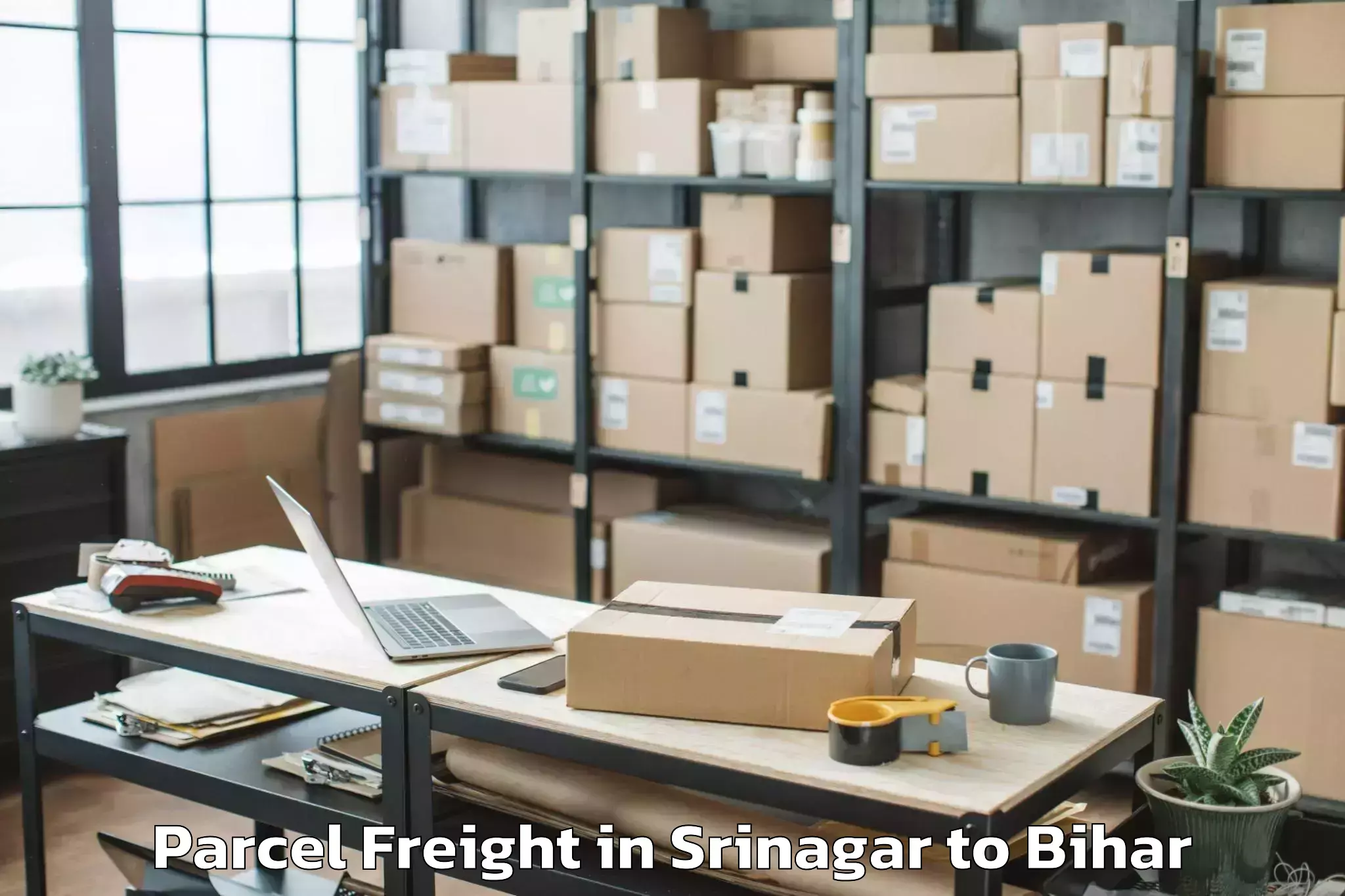 Top Srinagar to Luckeesarai Parcel Freight Available